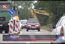 VOZAČI OPREZ U TOKU SU RADOVI NA DRŽAVNOM PUTU KLADOVO-BRZA PALANKA