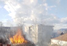 Izgorela baraka u centru Kladova