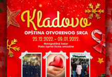 „KLADOVO-OPŠTINA OTVORENOG SRCA“ OD 23. DECEMBRA