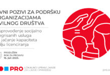PRODUŽEN ROK ZA PRIJAVE NA JAVNE POZIVE ZA PODRŠKU LOKALNIM ORGANIZACIJAMA CIVILNOG DRUŠTVA