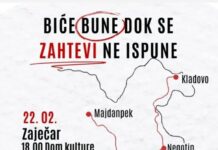 U SUBOTU SKUP STUDENATA I GRAĐANA IZ ISTOČNE SRBIJE U ZAJEČARU
