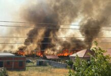 VELIKI POŽAR NA PERIFERIJI KLADOVA UGROŽAVA KUĆE I IMOVINU