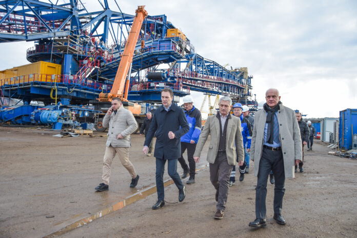 Obilazak montaze rudarske opreme u Kolubari 2