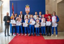 U Palati Srbija prijem za karatiste osvajače medalja