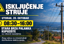 Planska isključenja struje 20. oktobra